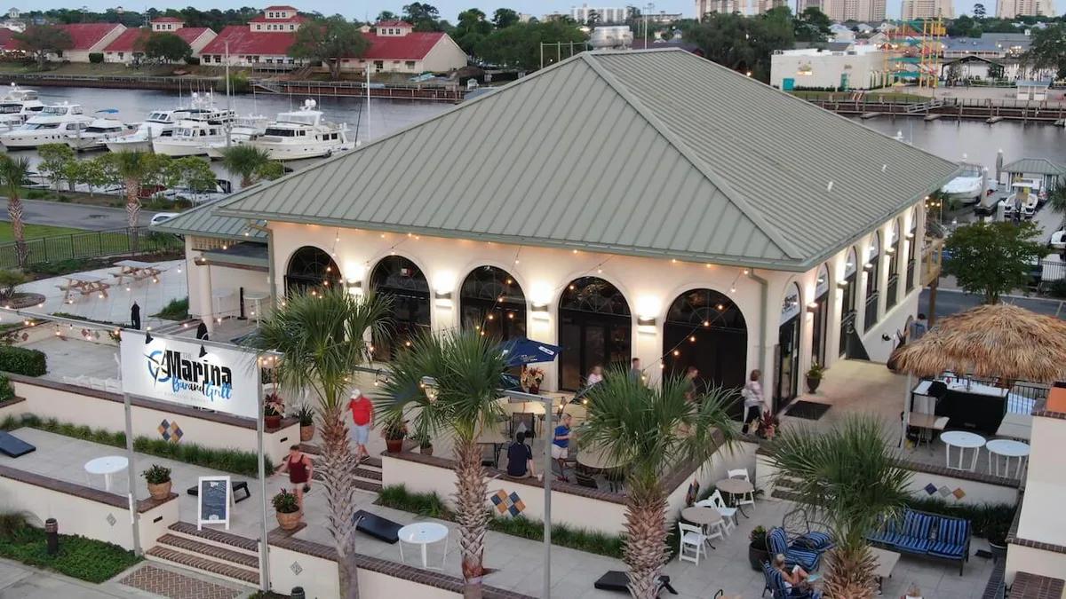 The Marina Bar and Grill at Barefoot Resort